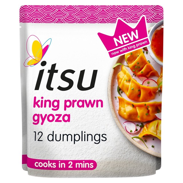 Itsu king prawn gyoza dumplings 234g, UK version