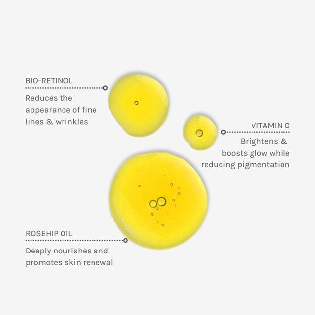 Evolve Beauty Bio-Retinol + C Booster face oil 15ml - British product