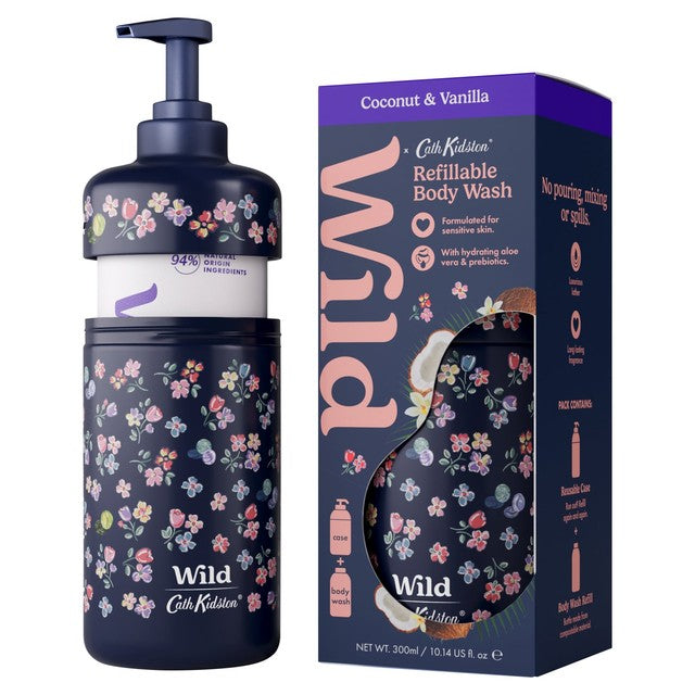 Wild body wash starter pack with Cath Kidston case, UK version
