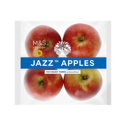 M&S British Jazz Apples Fresh Fruit 4 per Pack