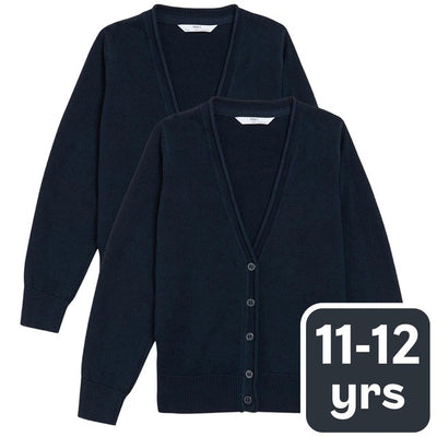 M&S M&S كارديجان قطني بتقنية StayNEW عبوة من 2 كارديجان للأطفال مقاس 11-12 سنة - اشترِ عبر الإنترنت من McGrocer