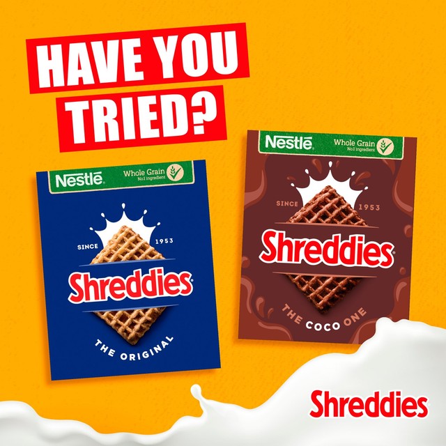 Nestle Shreddies honey malted wheat cereal 460g (British brand)