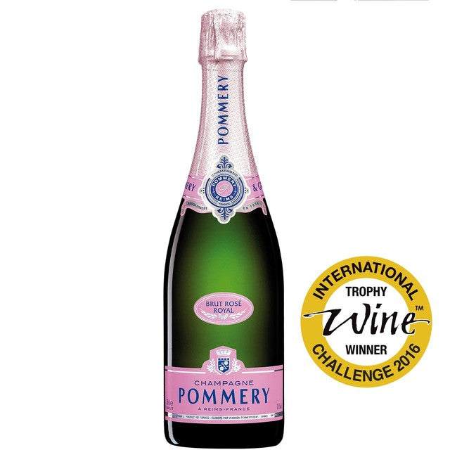 Pommery Brut Rose Champagne NV 75cl, imported from the UK