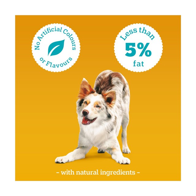 Pedigree Tasty Minis cheese and beef dog treats 140g, imported from the UK