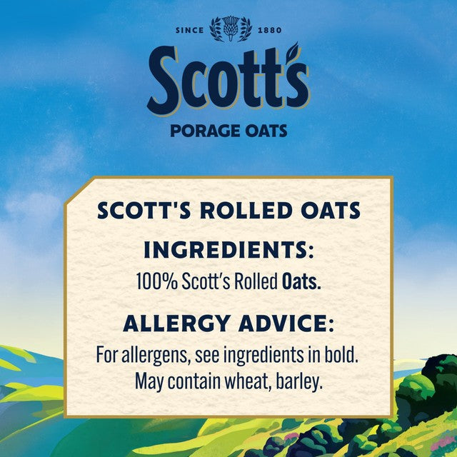 Scott's Original Porridge Oats 1kg (British brand)