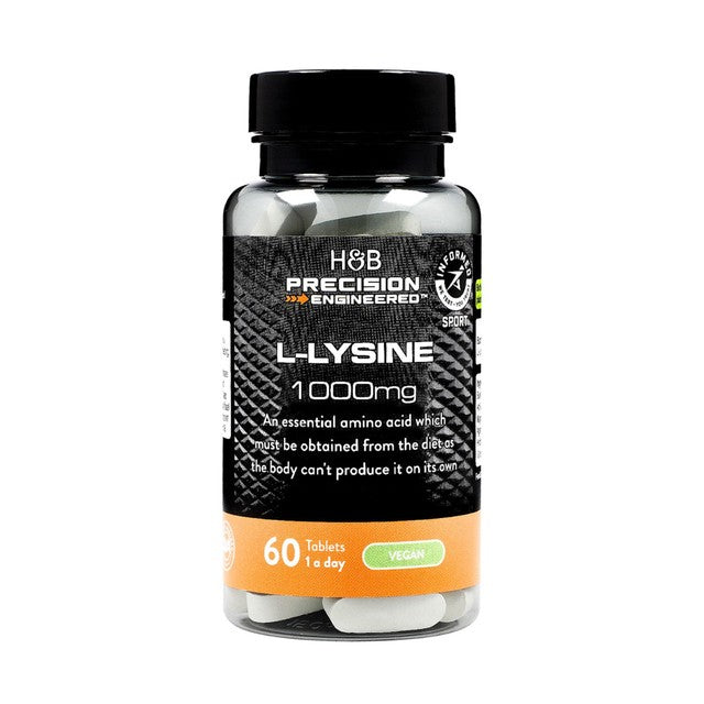 Precision Engineered L-Lysine 1000mg supplement tablets 60 per pack, UK version