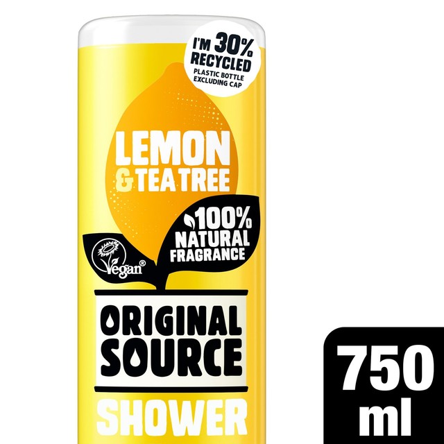 Original Source lemon and tea tree shower gel 750ml, imported from the UK