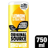 Original Source lemon and tea tree shower gel 750ml, imported from the UK