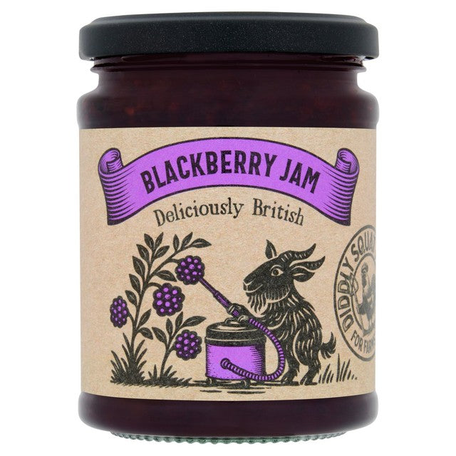 Diddly Squat Farm blackberry jam jar (British brand)