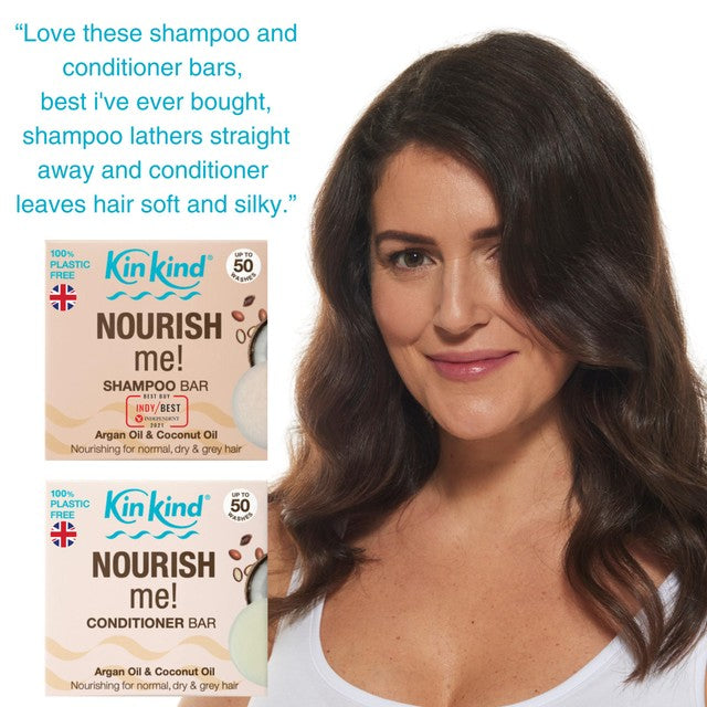 KinKind Nourish Me conditioner bar 40g, UK version