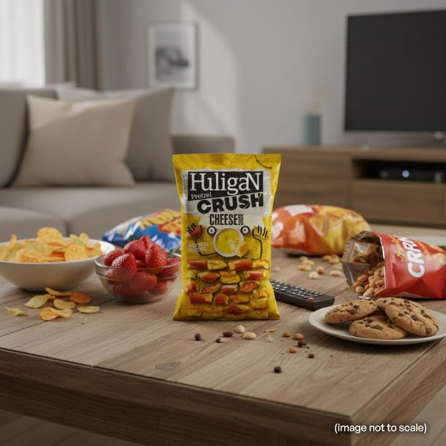Huligan Pretzel Crush Cheese Sauce Flavour pretzel pieces 65g, UK version