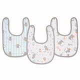 Aden + Anais muslin bibs with snap closure, set of 3, 23x32.5cm - British product