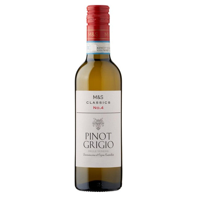 M&S Classics Pinot Grigio half bottle 37.5cl, imported from the UK