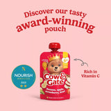 Cow & Gate banana apple strawberry kiwi baby food pouch 100g - British product