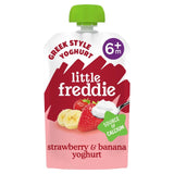 Little Freddie organic strawberry and banana yoghurt baby food pouch 100g, UK version