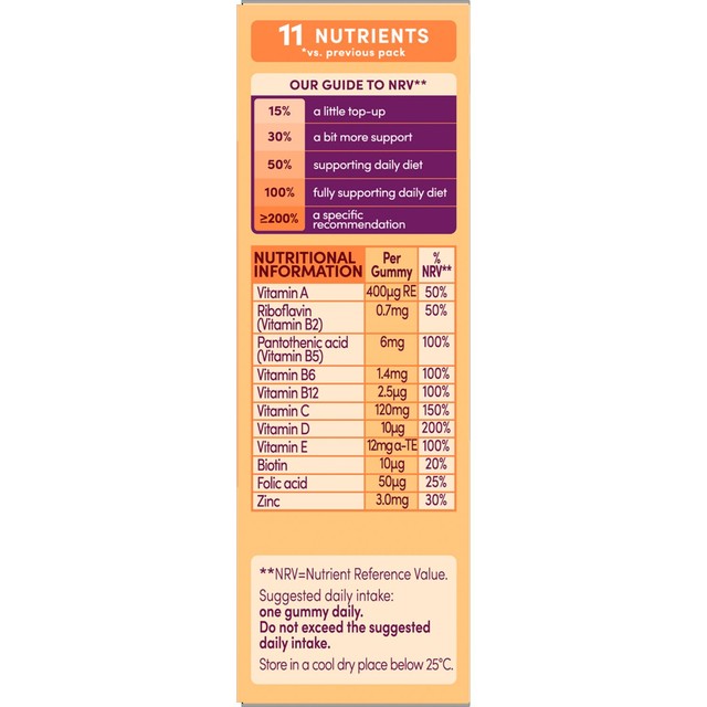 Bassetts kids multivitamin gummies orange flavour 30 pack - British product