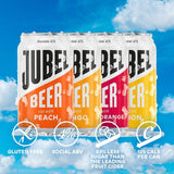 JUBEL gluten-free beer mixed pack with peach, mango, blood orange, and lemon 8 x 330ml, UK version