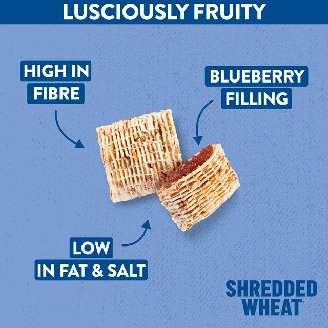 Nestle Shredded Wheat Bitesize Blueberry Wheats Cereal 450g (British brand)