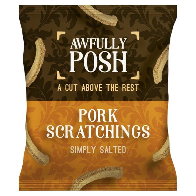 Awfully Posh Traditional Pork Scratchings 40g - British product