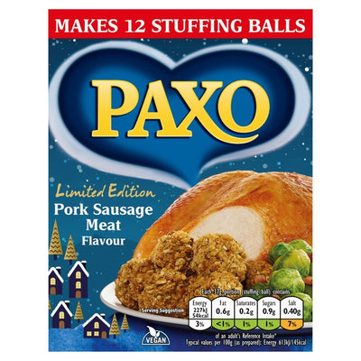 M&S Paxo Pork Sausage Meat Flavour Stuffing Mix 190g- Buy online at McGrocer