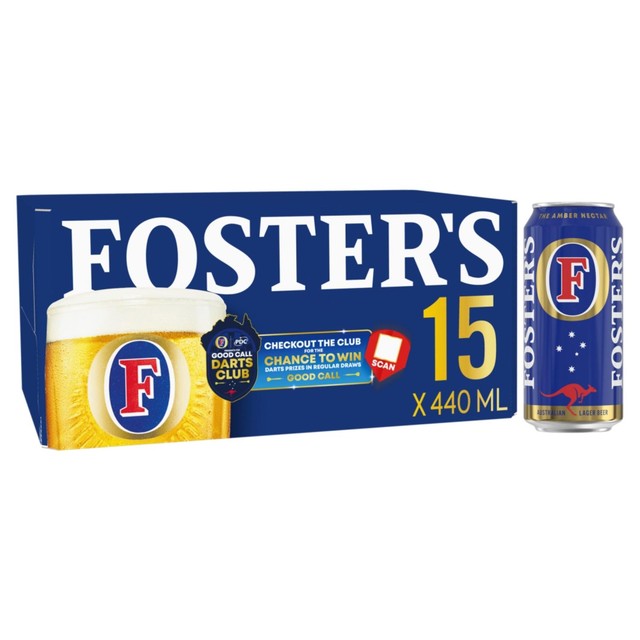 Foster's Lager Beer Multipack 15 x 440ml - British product