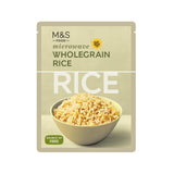M&S microwave wholegrain rice 250g, imported from the UK