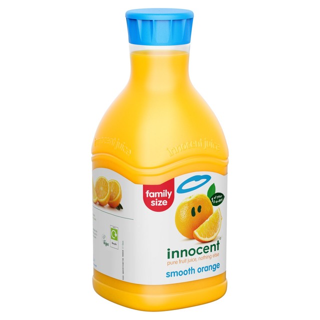 Innocent orange juice smooth 1.35L, UK version