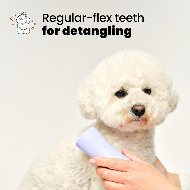 Tangle Teezer small dog grooming brush lilac yellow, imported from the UK