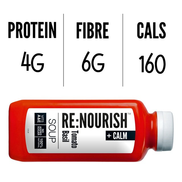 Re Nourish Tomato & Basil soup 500g, imported from the UK