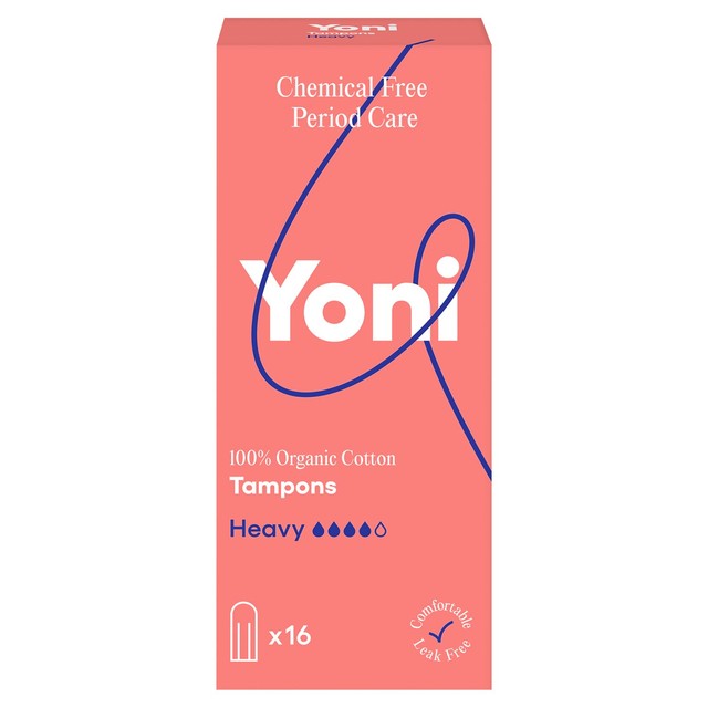 Yoni Organic Tampons Heavy 16 Pack (British brand)