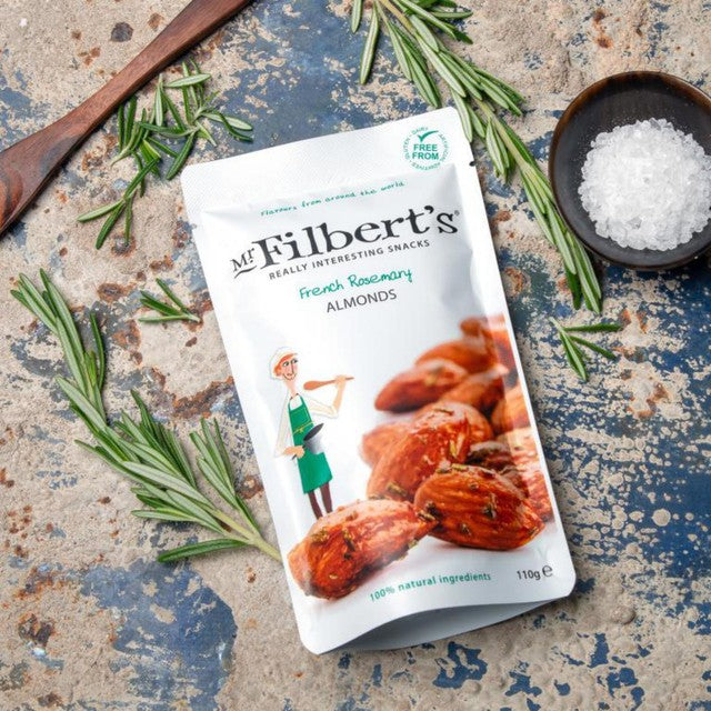 Mr Filbert's French Rosemary Almonds 100g, imported from the UK