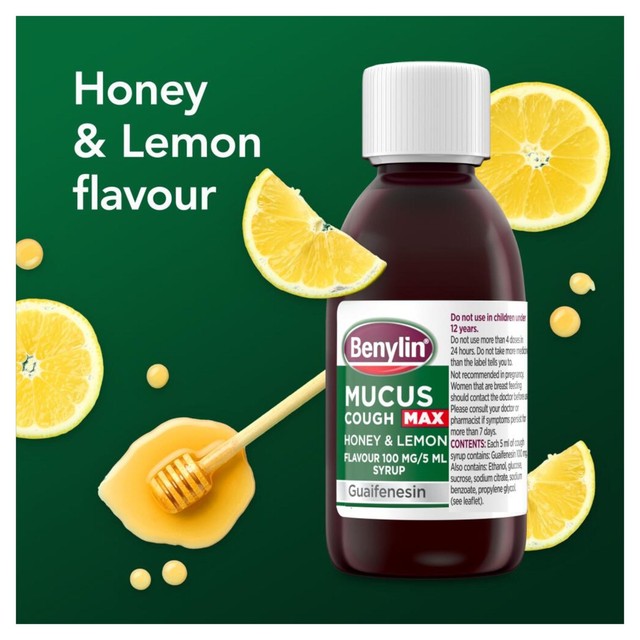 Benylin cough syrup honey and lemon 300ml - British product