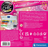 Clementoni Crazy Chic message bracelet craft kit, imported from the UK