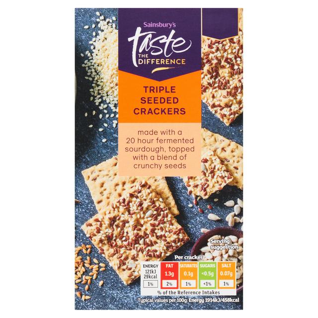 Triple Seeded Sourdough Crackers 100g
