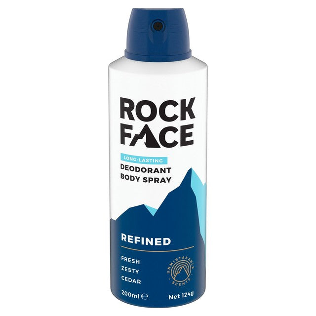 Rock Face Refined Deodorant Body Spray 200ml, imported from the UK