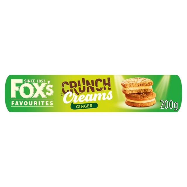 Fox's Ginger Crunch Creams ginger biscuits 200g, UK version