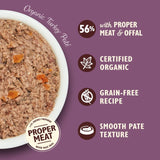 Lily's Kitchen Organic Turkey Dinner Cat Food Tray 85g, UK version