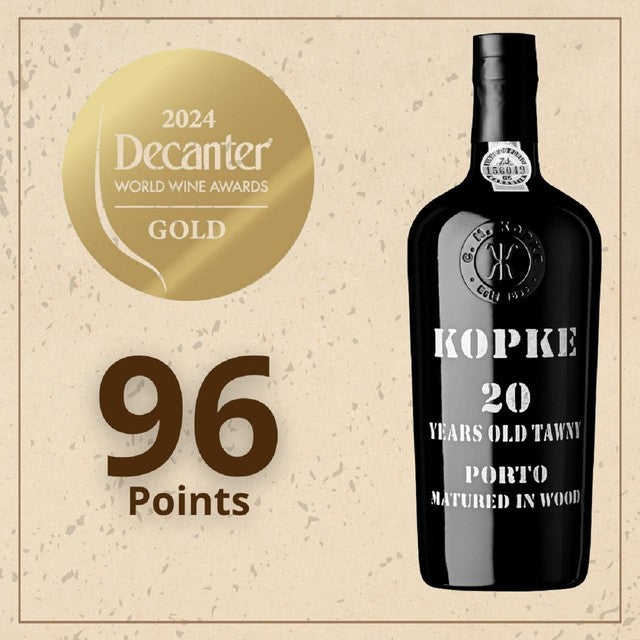 Kopke 20 Year Old Tawny Port Wine Bottle 75cl, UK version