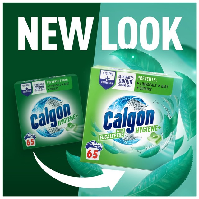 Calgon Hygiene Tabs water softener 65 pack - British product
