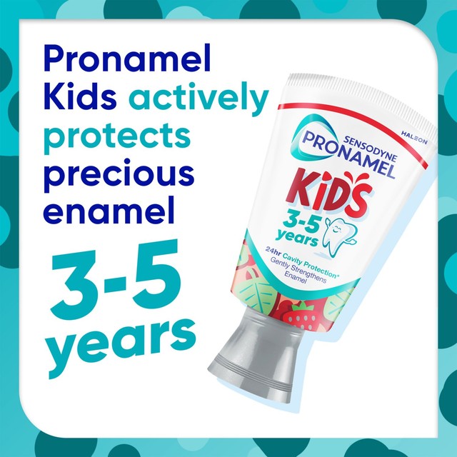 Sensodyne Pronamel Kids 3-5 Years Strawberry Twist toothpaste 50ml (British brand)