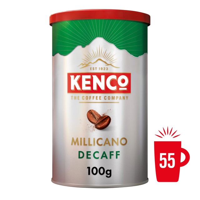 Kenco Millicano decaff wholebean instant coffee 100g, UK version
