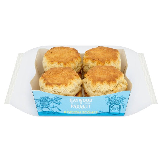 Haywood & Padgett plain Devon scones 8 per pack, UK version
