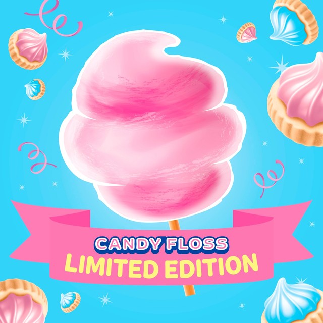 McVitie's Candyfloss Iced Gems Multipack 5 Pack, imported from the UK