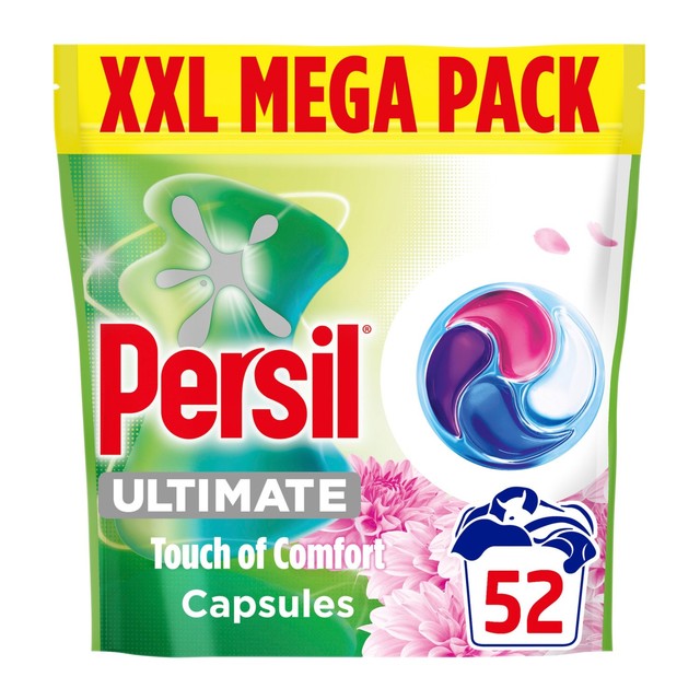 Persil Ultimate Touch of Comfort laundry capsules 52 washes (British brand)