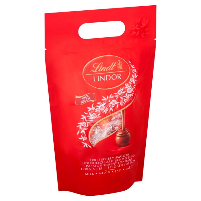 Lindt LINDOR milk chocolate truffles 1kg bag, UK version