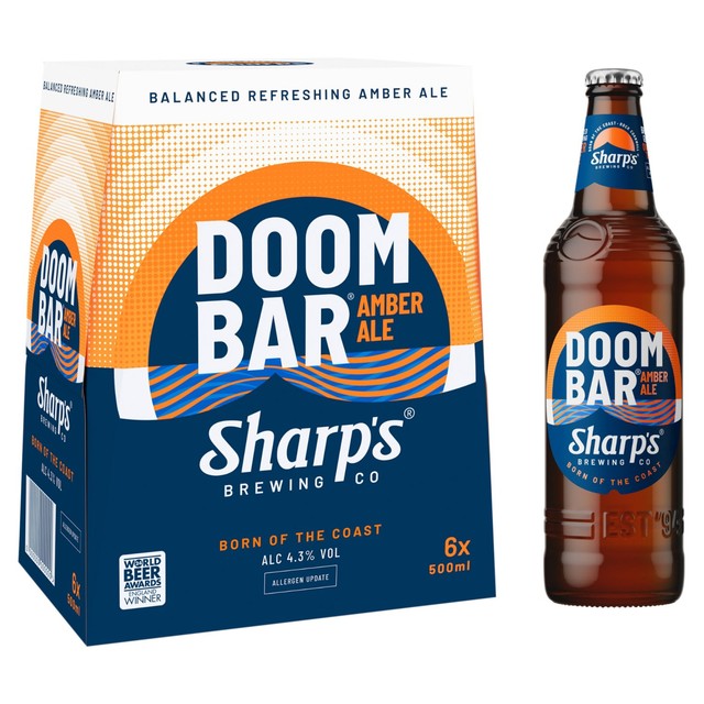 Sharp's Doom Bar Amber Ale 6x500ml (British brand)