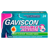 Gaviscon Double Action Mint Chewable Tablets 24 Pack, UK version