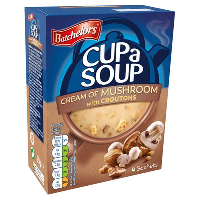 Batchelors Cup a Soup Rahmchampignons Instant-Suppe 4 x 24g