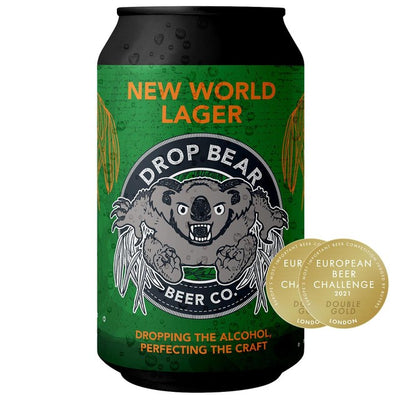 M&S Drop Bear Beer New World Lager 0.5% Low Alcohol Lager 330ml- Buy online at McGrocer