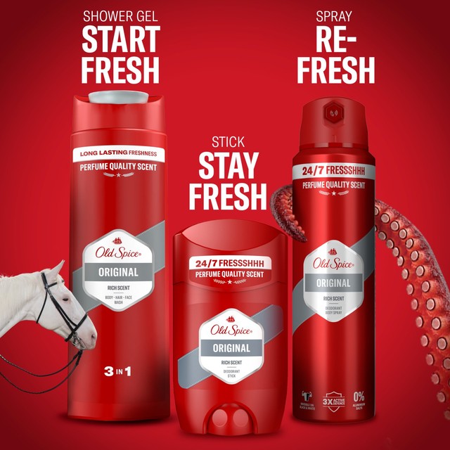 Old Spice Original Deodorant Spray 150ml, imported from the UK